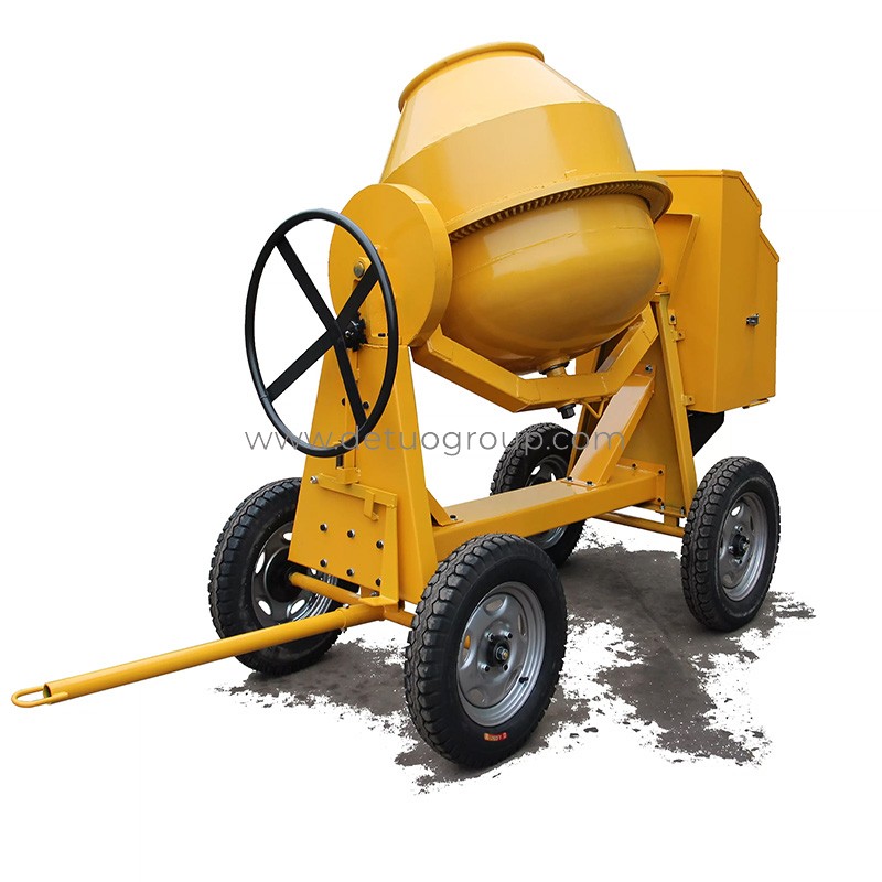 concrete mixer truck with four wheels